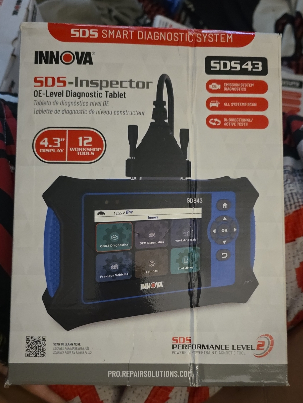 INNOVA SDS-Inspector SDS43 Diagnostic Tablet - Black & Blue